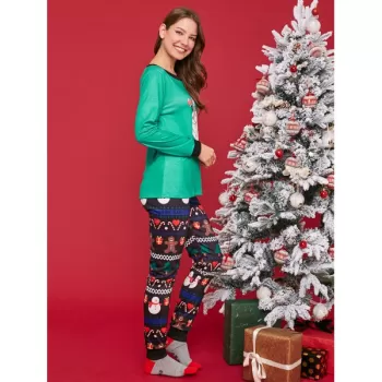 Christmas Snowman Print Family Matching Kids Nightwear -  Dad