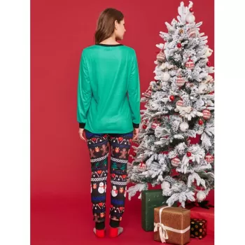Christmas Snowman Print Family Matching Kids Nightwear -  Dad