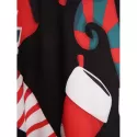 Christmas Socks Print T-shirt Dress - Black