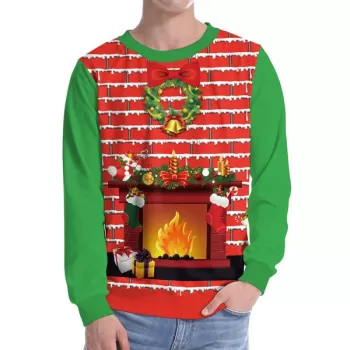 Christmas Ugly Sweater - Xmas Party Women Sweatshirt New Style - Red