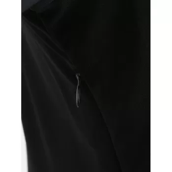 Christmas Vintage Santa Claus Elk Print Dress - Black