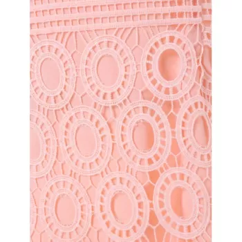 Cold Shoulder Spaghetti Strap Bodycon Dress - Light Pink