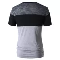 Color Block Space Dye T-shirt - Light Gray