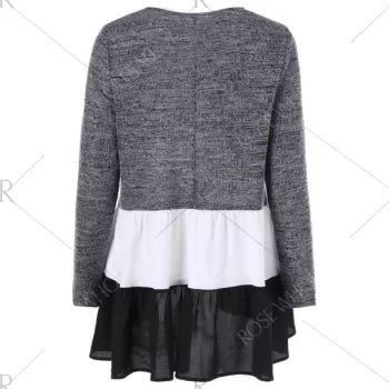 Color Block Tiered T-Shirt -