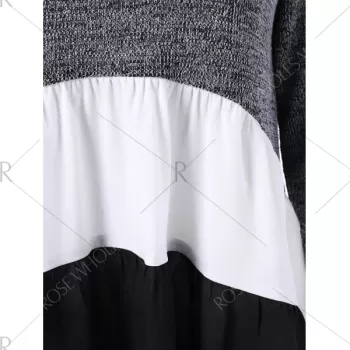 Color Block Tiered T-Shirt -