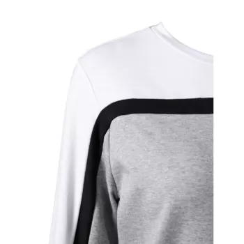 Contrast Color Sweatshirt - Gray