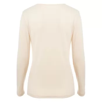 Crochet Panel Slim Fit T-shirt - Blanched Almond