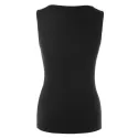 Cut Out Beaded Tank Top - Black