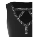 Cut Out Beaded Tank Top - Black