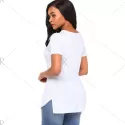 Cutout lit Front T-shirt - White