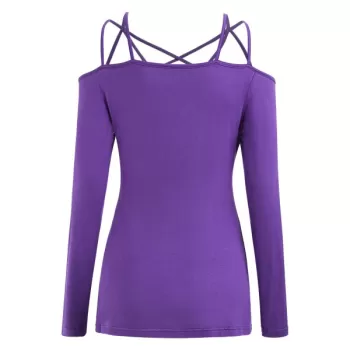 Empire Waist trappy Cut T-shirt - Purple Iris