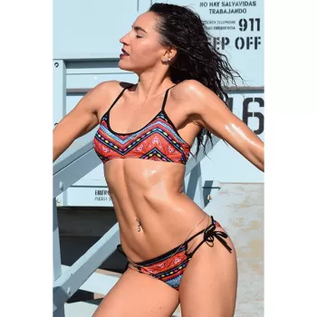 Ethnic Printed trappy Bohemian Bikini et -