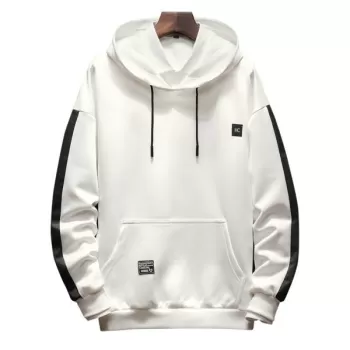 Fashion Solid Color Large Pocket Hoodie - Pink