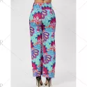 Fashionable Elastic Waist Loose-Fitting Printed Women's Exumas Pants -