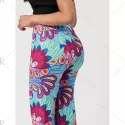 Fashionable Elastic Waist Loose-Fitting Printed Women's Exumas Pants -
