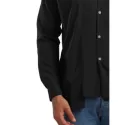 Faux Twinset Long Sleeve Shirt - Black