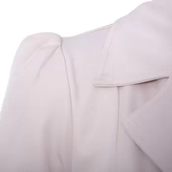 Fit and Flare Coat With Double Breasts - Apricot