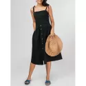 Fit and Flare idi Dress - Black