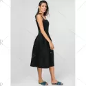 Fit and Flare idi Dress - Black