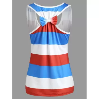 France Flag Eiffel Tower Tank Top - Red