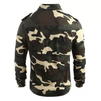 Front Pocket Button Up Camo Shirt - Acu Camouflage