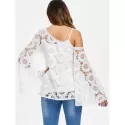 Full Sleeve Crochet Blouse - White