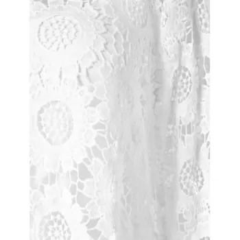 Full Sleeve Crochet Blouse - White