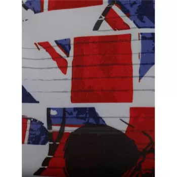 Geometric Graphic Print Cover Button Shirt -