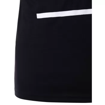 Graphic Print Matching Couple Tee - Black Men