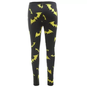 Halloween Bats Print lim Leggings - Black