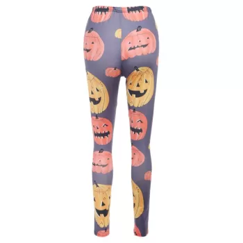 Halloween Cartoon Pumpkins Print Casual Pants -
