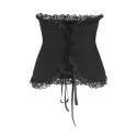 Halloween Lace Panel Asymmetric Handkerchief Gothic Skirt - Night