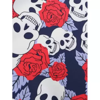 Halloween ong Sleeve A ine Dress - Multi-a