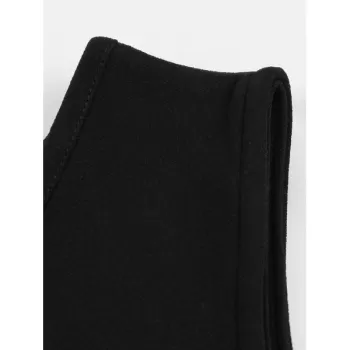 Halloween Retro Sleeveless Fit and Flare Dress - Black