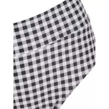 Halter Checked High Waist Bikini et - Black