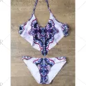Halter Print Padded Bikini et -