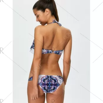 Halter Print Padded Bikini et -