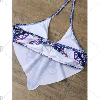 Halter Print Padded Bikini et -