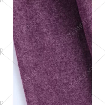 Heathered Slimming T-Shirt - Purple