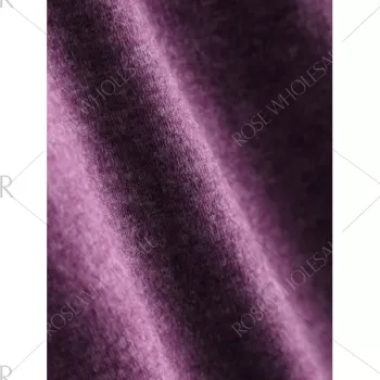 Heathered Slimming T-Shirt - Purple