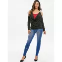 High Rise 3D Ripped Print Jeggings - Denim Dark Blue One