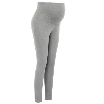 High Waist Over Bump Maternity Leggings - Gray Cloud