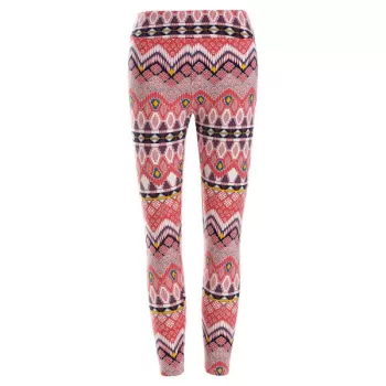 High Waisted Patterned Leggings -  One