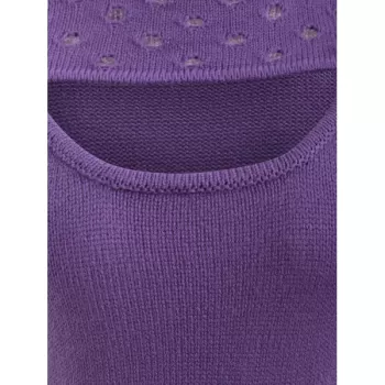 Holes Keyhole Cut Front weater - Purple