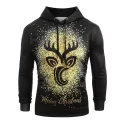 Kangaroo Pocket Christmas Elk Print Hoodie -