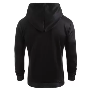 Kangaroo Pocket Christmas Elk Print Hoodie -