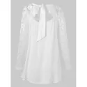 ace Insert Cut Out Blouse - White