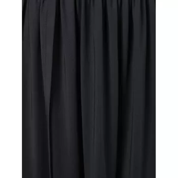 ace Insert Full Sleeve Floor ength Dress - Black