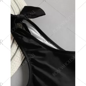 Lace Insert High Leg wimsuit - Black