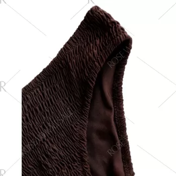 Lace-up hirred Bikini et - Deep Brown